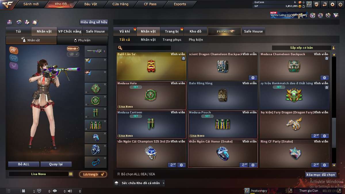 shop acc cf uy tin gia re